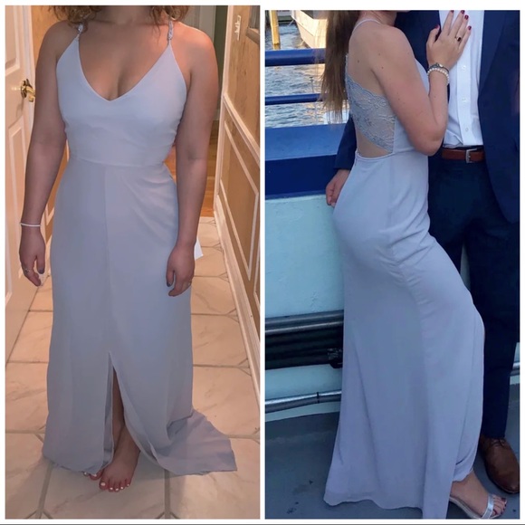 Lulu’s Story of a Starry Night back Lace dress - Picture 4 of 9